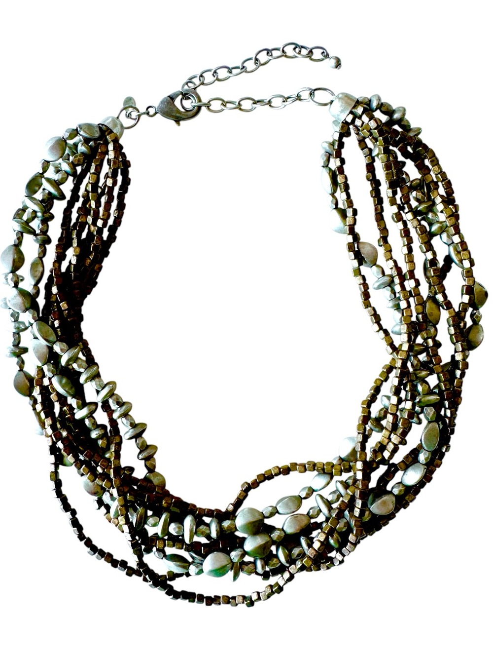 Vintage Premier Designs Wear it Now 9 Strand Collar Necklace